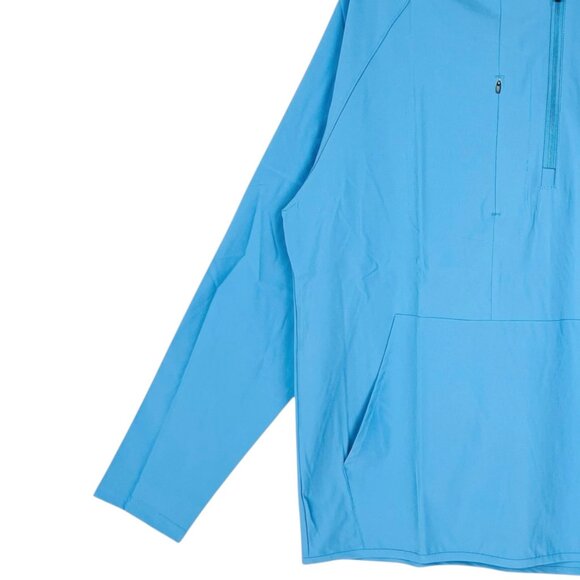 Kenneth Cole Golf Water Resistant 1/4 Zip Hoodie Anorak Jacket Sz L Lightweight - Picture 6 of 12